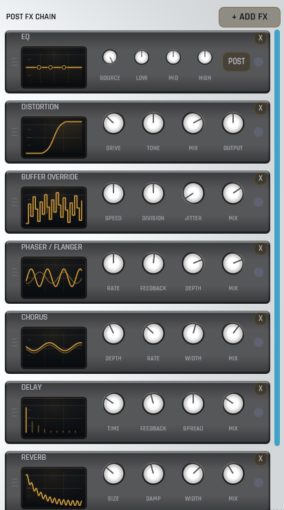 XENITH post FX chain