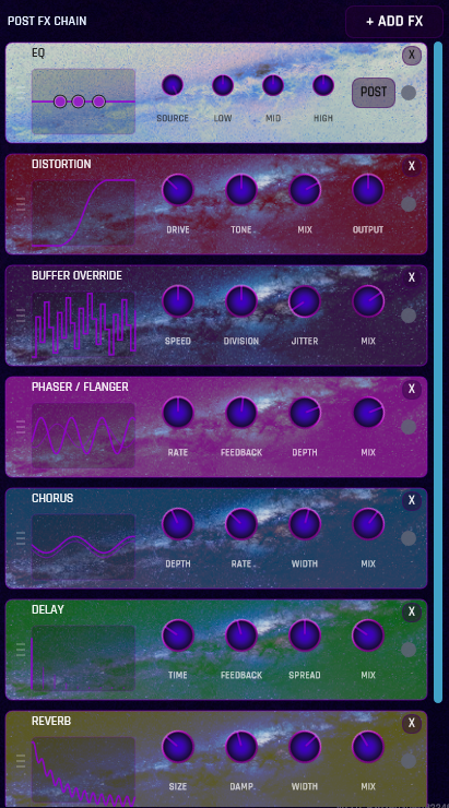 Post FX chain detail